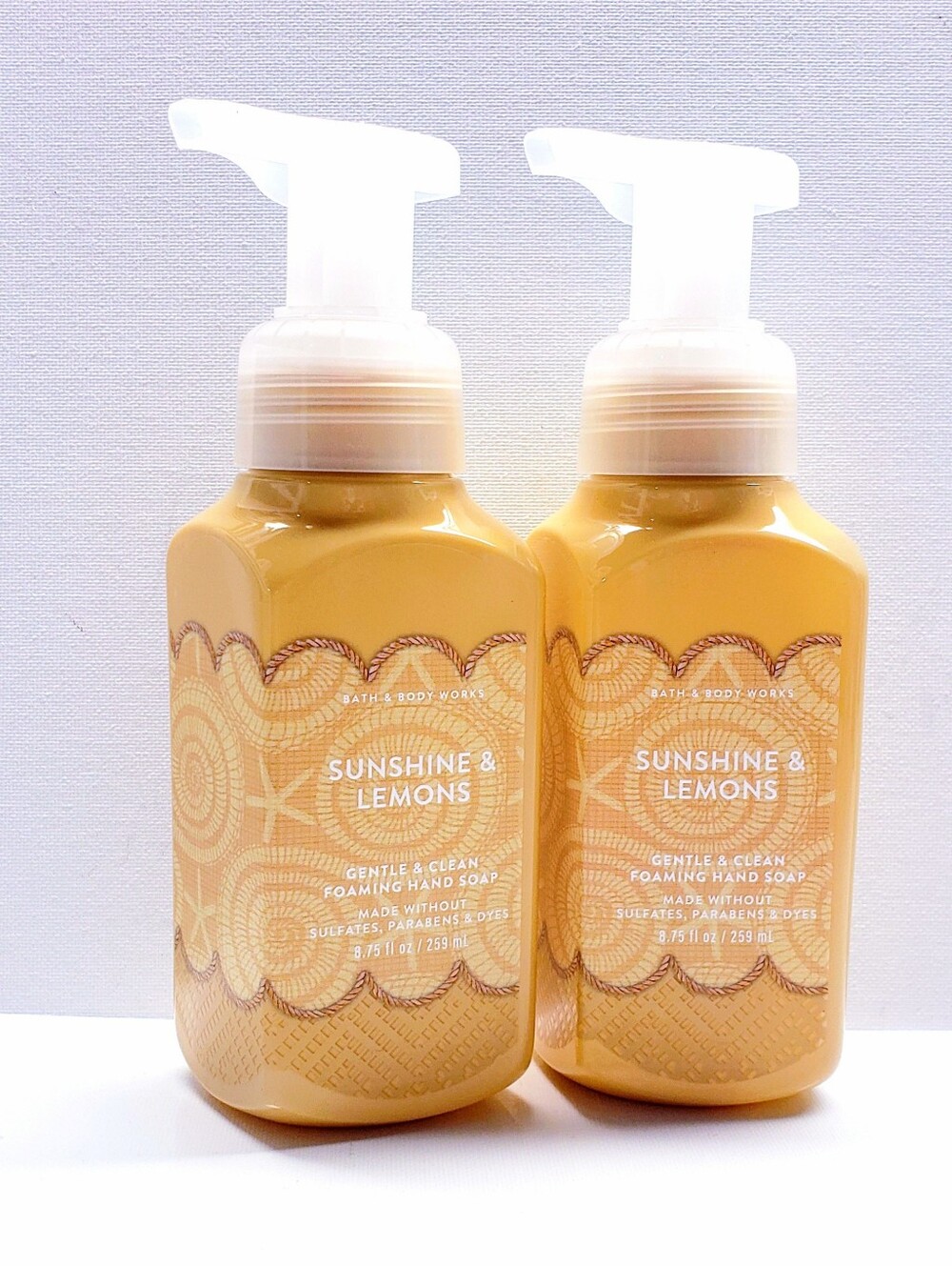 Bath & Body Works SUNSHINE & LEMONS Gentle & Clean Foaming Hand Soap (2 pcs)